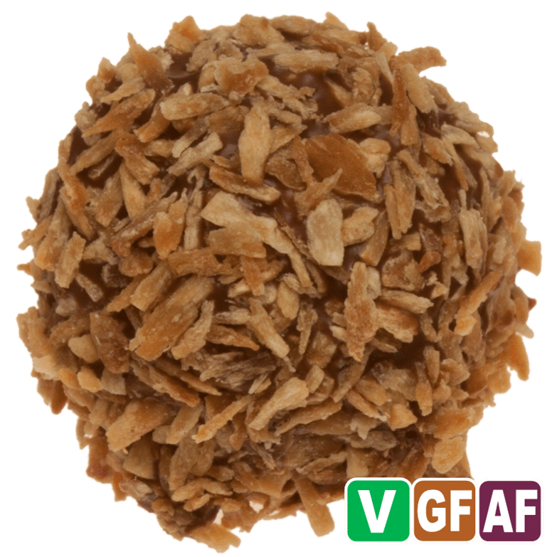 Caramel & Roasted Coconut.